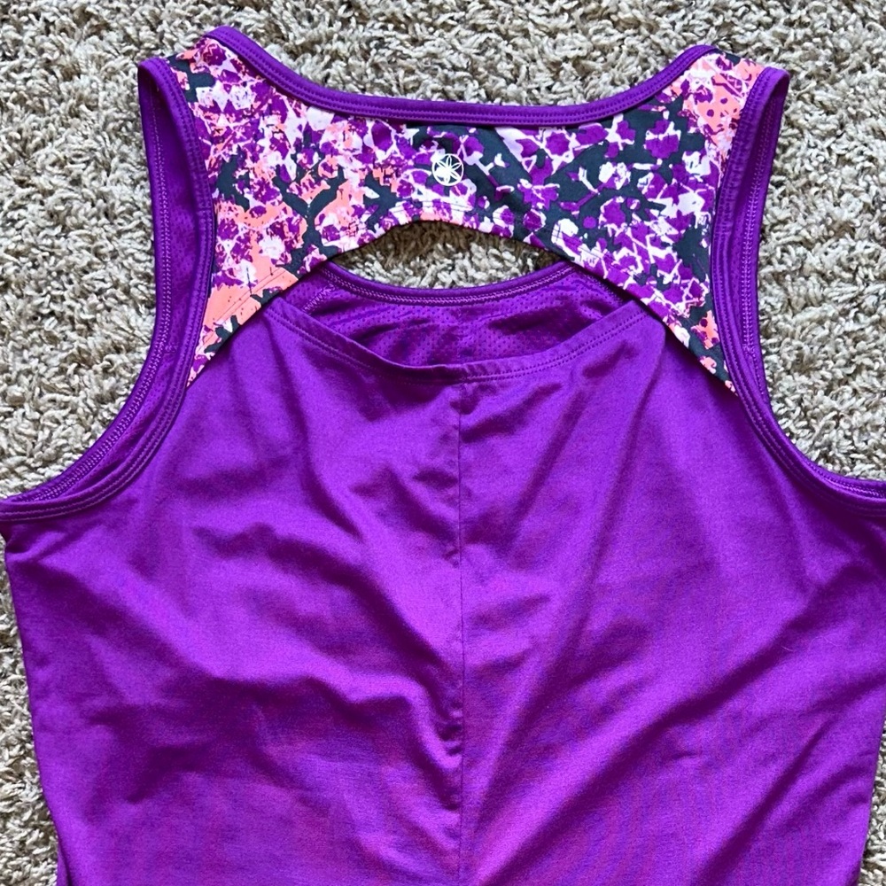GAIAM Purple Racerback Tank Top - Picture 3 of 6